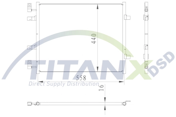 Condenseur, climatisation TitanX CD369007