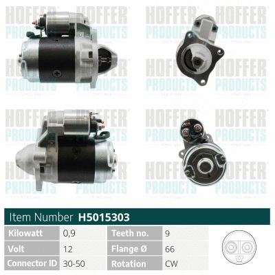 Démarreur HOFFER H5015303