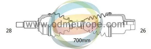 Arbre de transmission 4X4 ESTANFI EST-18-302370