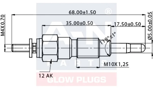 Bougie de préchauffage A-N PARTS A-N068920