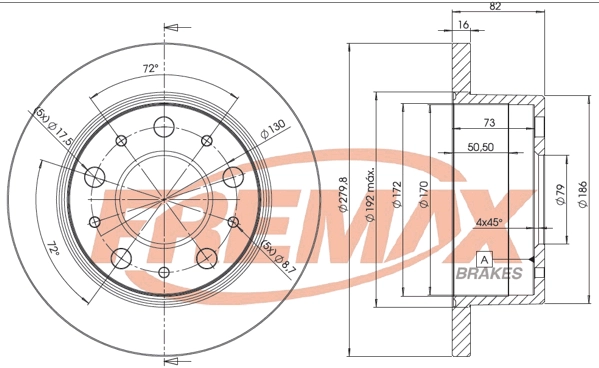 Disque de frein FREMAX BD-4696