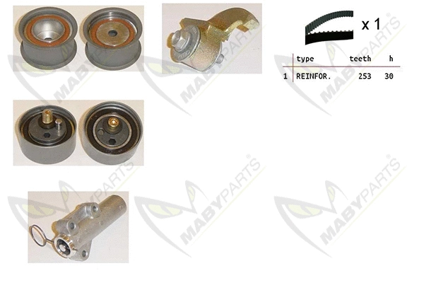 Kit de courroie crantée MABYPARTS OBK010428