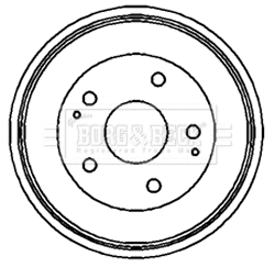 Tambour de frein BORG & BECK BBR7147