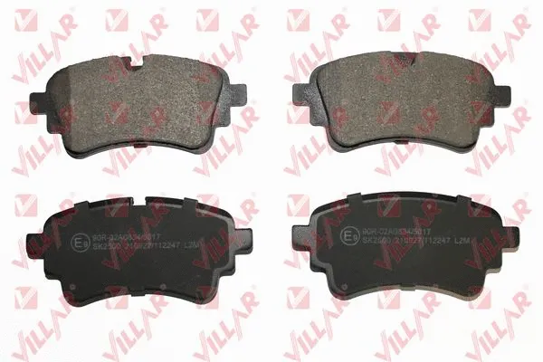 Kit de plaquettes de frein, frein à disque VILLAR 626.2247