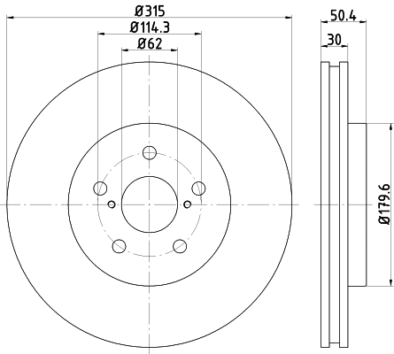 Disque de frein NISSHINBO ND1025K