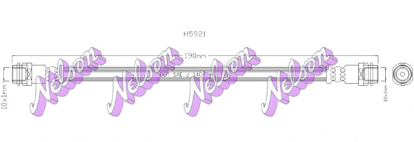 Flexible de frein KAWE H5921