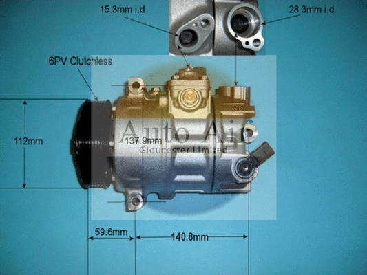 Compresseur, climatisation AUTO AIR GLOUCESTER 14-9698P