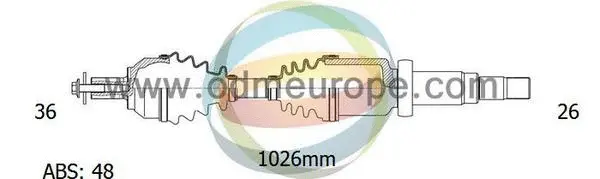 Arbre de transmission 4X4 ESTANFI EST-18-152171