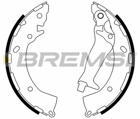 Jeu de mâchoires de frein BREMSI GF0744