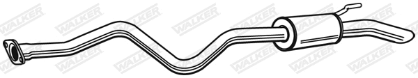 Silencieux arrière WALKER 22312