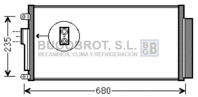 Condenseur, climatisation BUGOBROT 62-FT5386