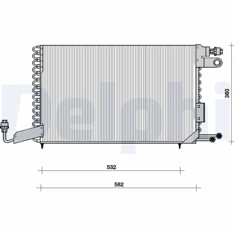 Condenseur, climatisation DELPHI TSP0225101
