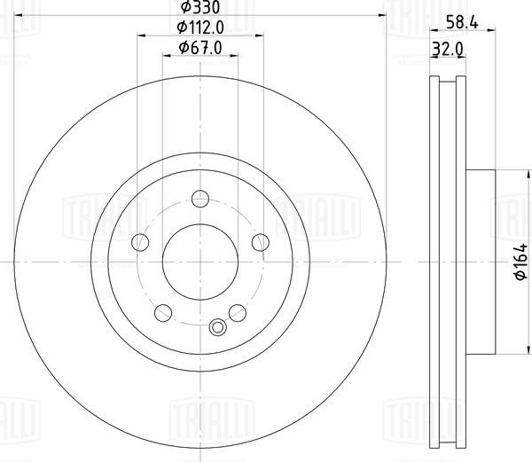 Disque de frein TRIALLI DF 155112