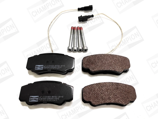 Kit de plaquettes de frein, frein à disque CHAMPION 573318CH