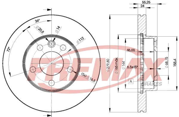 Disque de frein FREMAX BD-3015