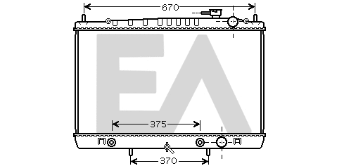Radiateur, refroidissement du moteur EACLIMA 31R18098