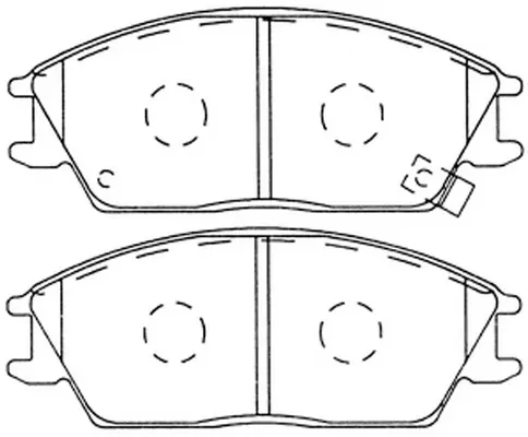 Kit de plaquettes de frein, frein à disque FIT FP0440
