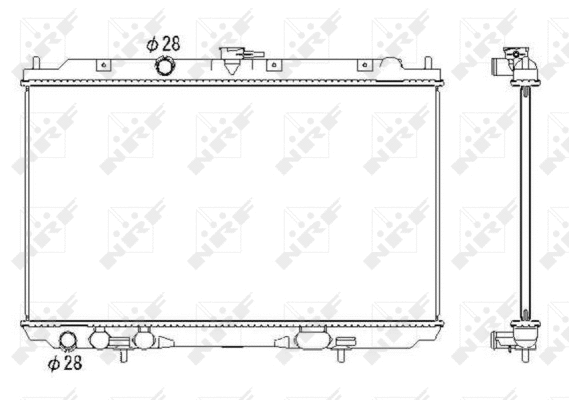 Radiateur, refroidissement du moteur NRF 53435