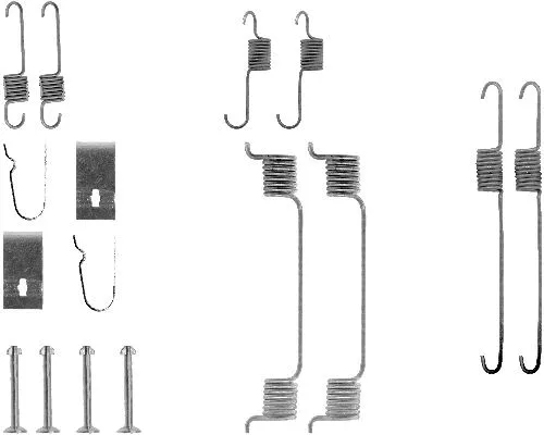 Kit d'accessoires, mâchoire de frein MINTEX MBA700