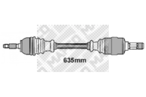 Arbre de transmission MAPCO 16349