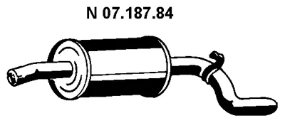 Silencieux arrière EBERSPÄCHER 07.187.84