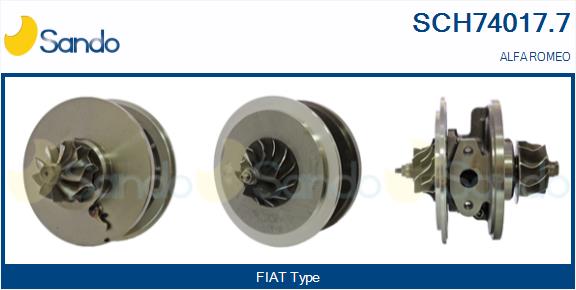 Groupe carter, turbocompresseur SANDO SCH74017.7