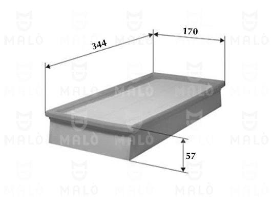 Filtre à air AKRON-MALÒ 1500434