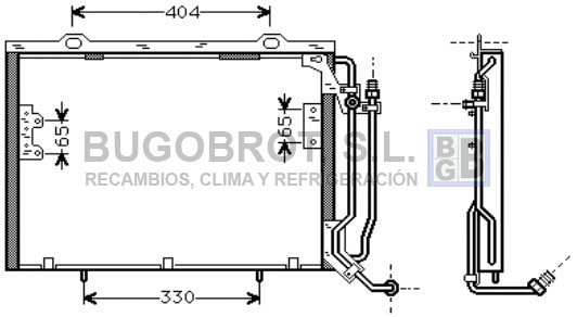 Condenseur, climatisation BUGOBROT 62-MS5279