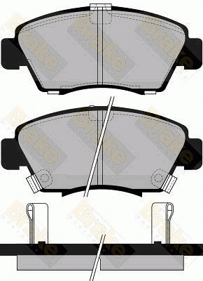 Kit de plaquettes de frein, frein à disque Brake ENGINEERING PA745