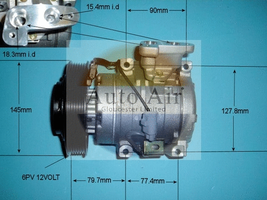 Compresseur, climatisation AUTO AIR GLOUCESTER 14-5341