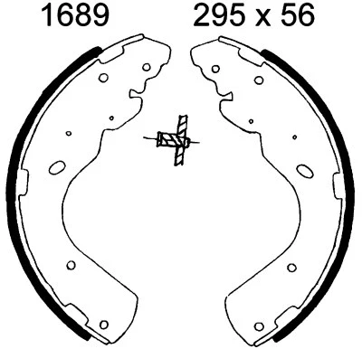 Jeu de mâchoires de frein BSF 01689