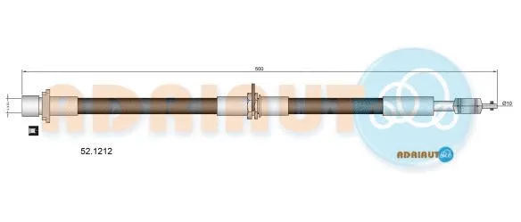Flexible de frein ADRIAUTO 52.1212