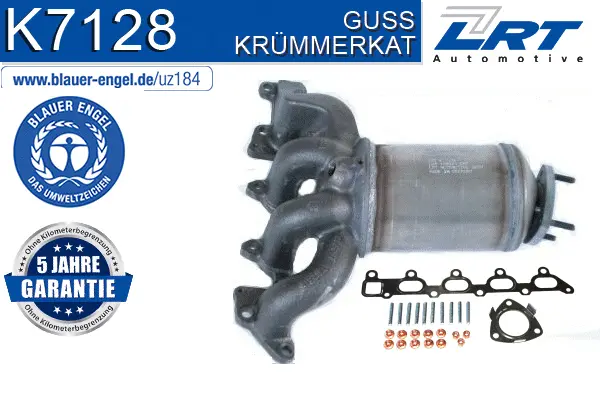 Catalyseur en coude LRT K7128