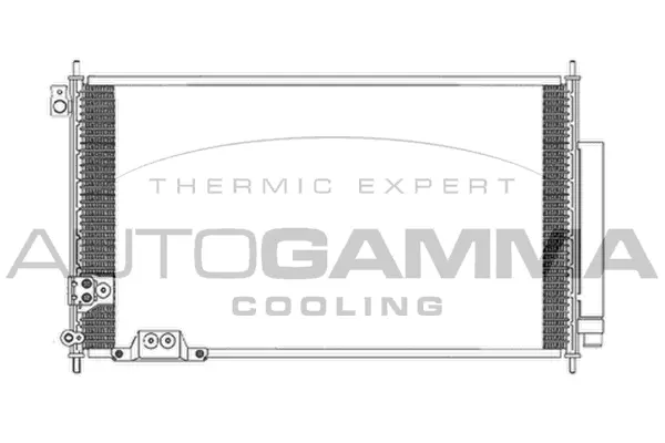 Condenseur, climatisation AUTOGAMMA 104900