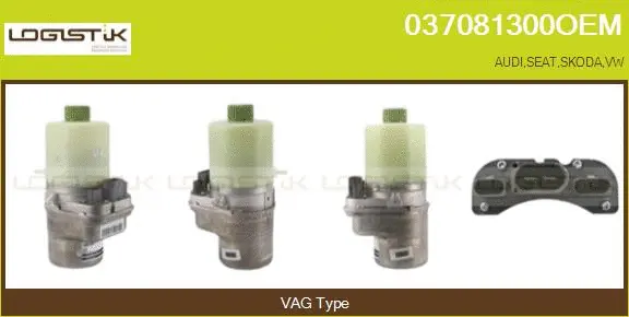 Pompe hydraulique, direction LGK 037081300OEM