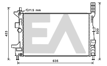 Radiateur, refroidissement du moteur EACLIMA 31R22094