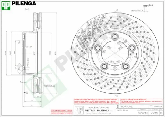 Disque de frein PILENGA V991L