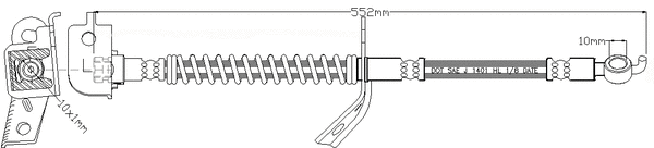Flexible de frein JURATEK JBH1215R