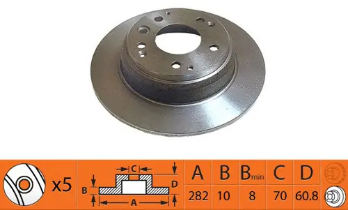 Disque de frein SB BR28125