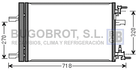 Condenseur, climatisation BUGOBROT 62-OL5500