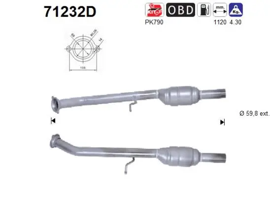Catalyseur AS 71232D