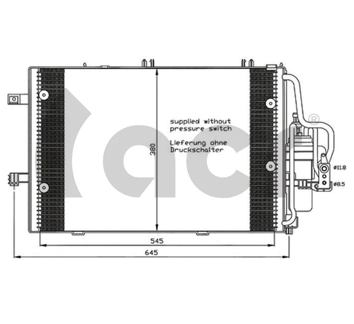 Condenseur, climatisation ACR 300588