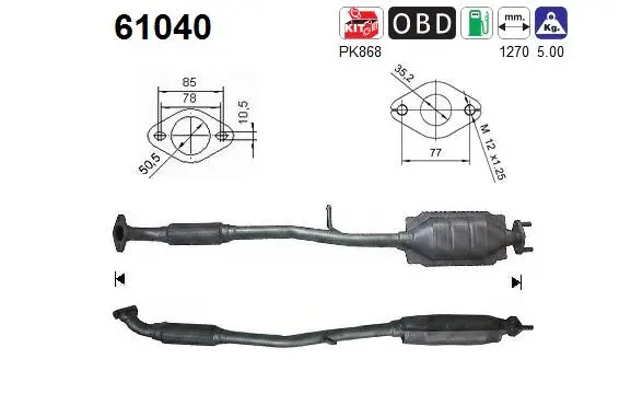 Catalyseur AS 61040