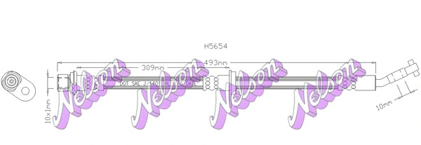 Flexible de frein KAWE H5654