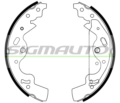 Jeu de mâchoires de frein SIGMAUTO SFA437