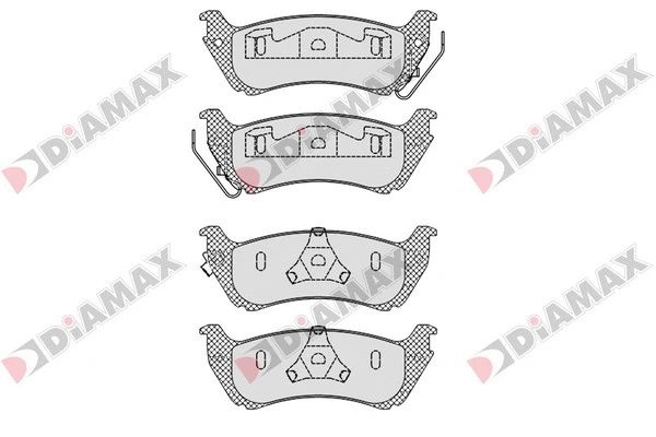 Kit de plaquettes de frein, frein à disque DIAMAX N09308