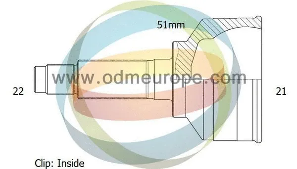 Jeu de joints, arbre de transmission 4X4 ESTANFI EST-12-351439