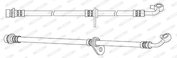 Flexible de frein FERODO FHY2809