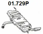 Silencieux arrière NOVAK 01.729P