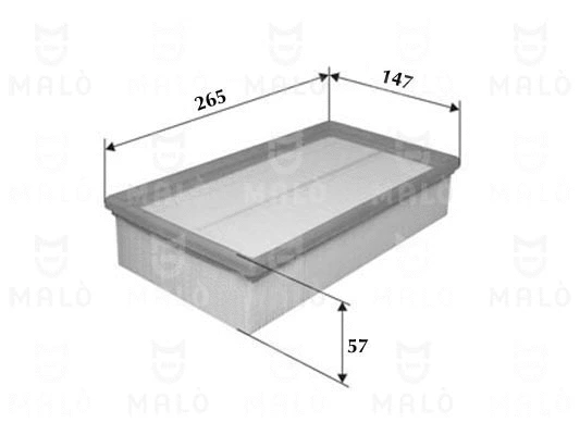 Filtre à air AKRON-MALÒ 1500229